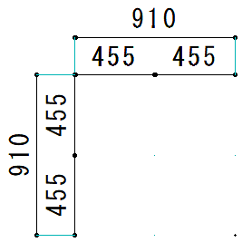目盛グリッド寸法確認画像です。